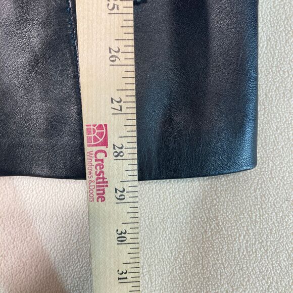 Excelled Leather‎ Jacket Women's XS Black Full Zip Mid Length Coat - Picture 6 of 13